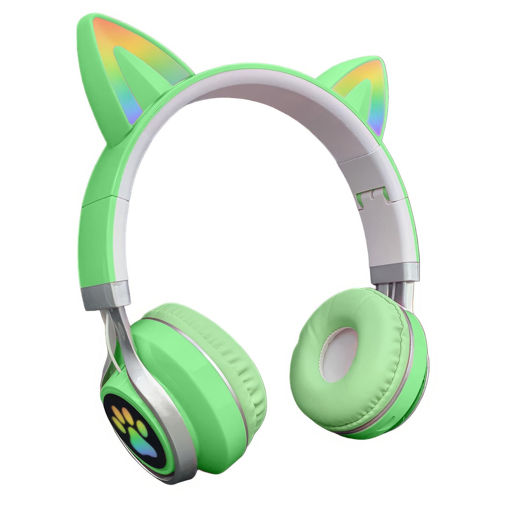 Слушалки безжични  cat ears st79m зелена