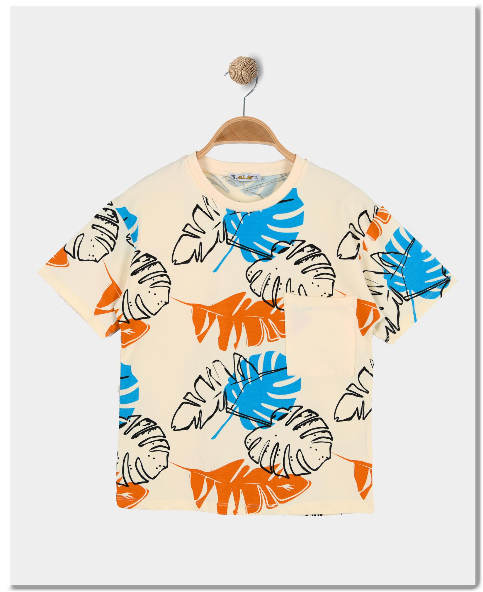 ALG Детска Машка маица Крем