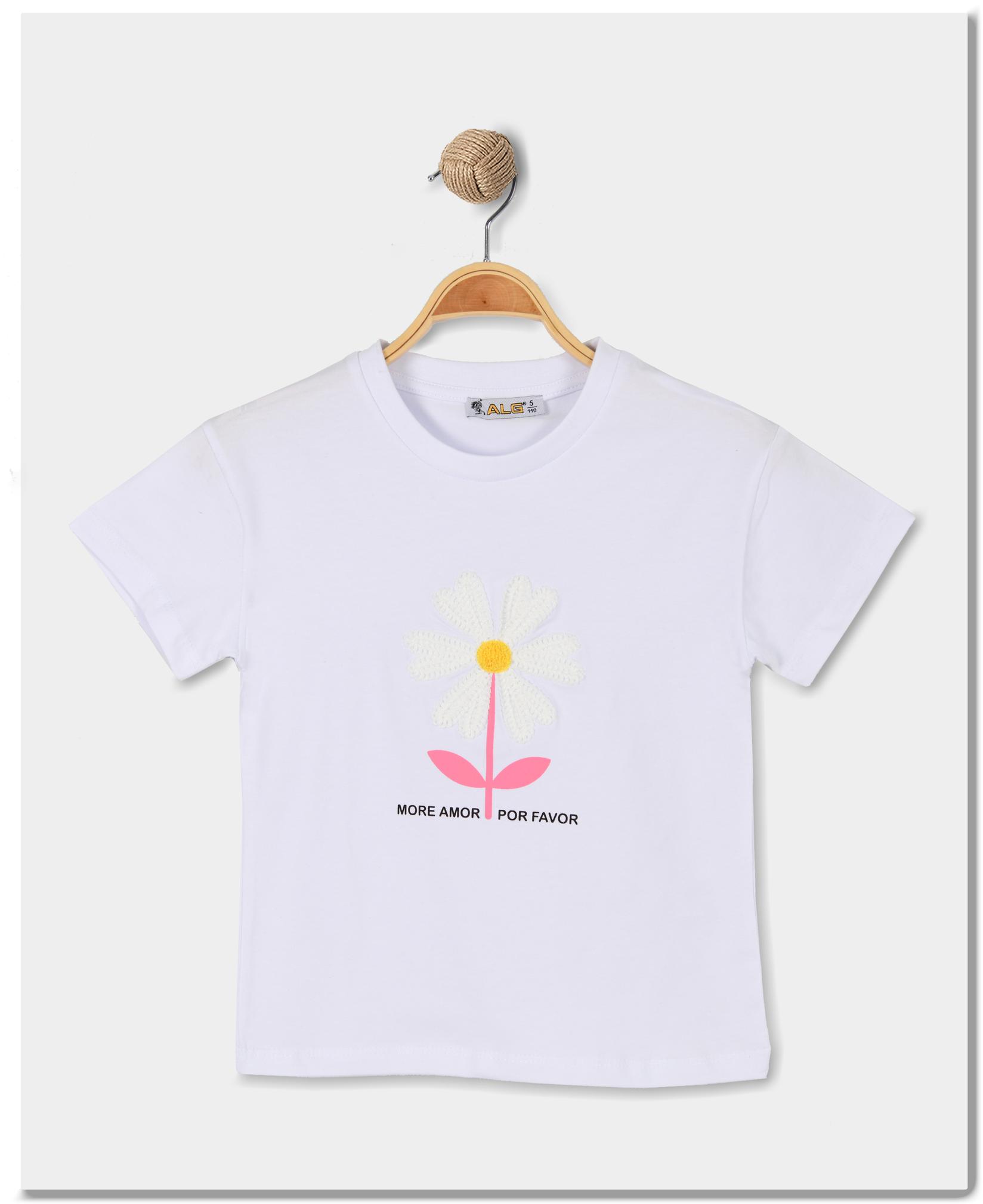 ALG Детска женска маица, бела