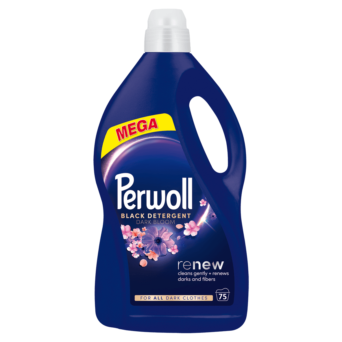 Perwoll  Течен детергент Renew Dark Bloom 3,75 л (75 перења)