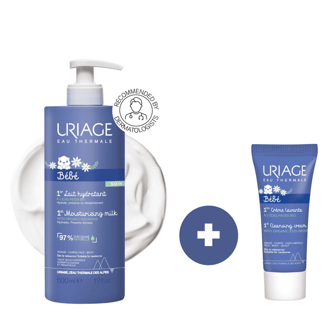 URIAGE Хидратантно млеко 500мл + ПОДАРОК Крема за капење 50мл