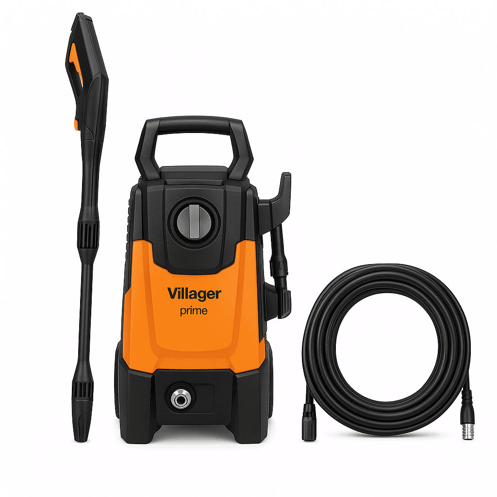 Villager Машина за Перење под Притисок VHW 71 Prime - 1400W, 70-105 bar, проток 7,1 l/min, црево и млазници, компактен дизајн