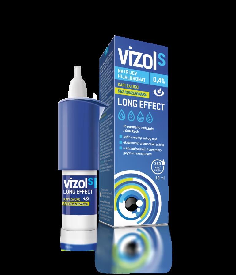 VIZOL S Капки за долготрајна хидратација на суви и иритирани очи Long Effect 10ml
