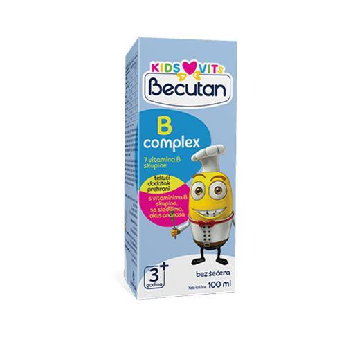 ALKALOID BECUTAN Kids vits Сируп Б-комплекс + мултиимуно ќесички сет (гратис)