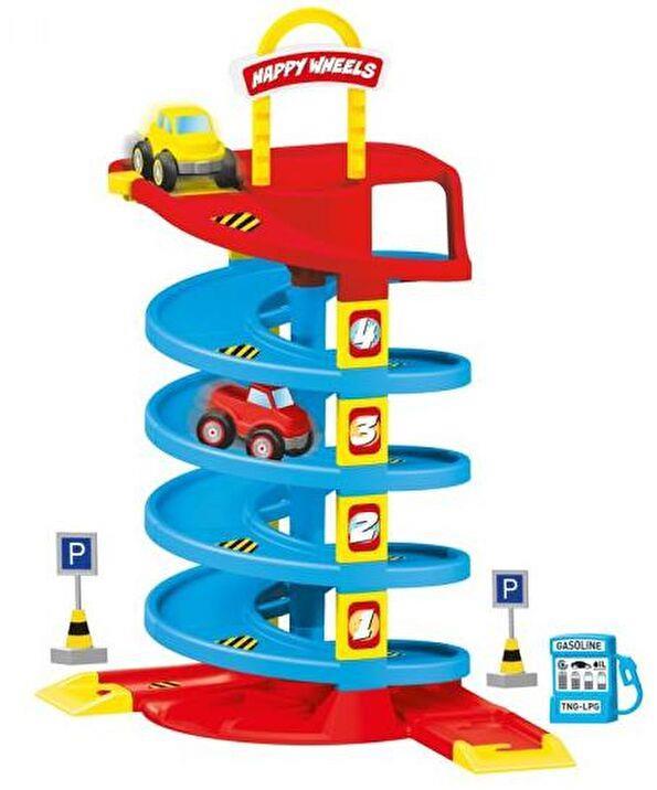 Детски паркинг со спирална патека - 38 делови