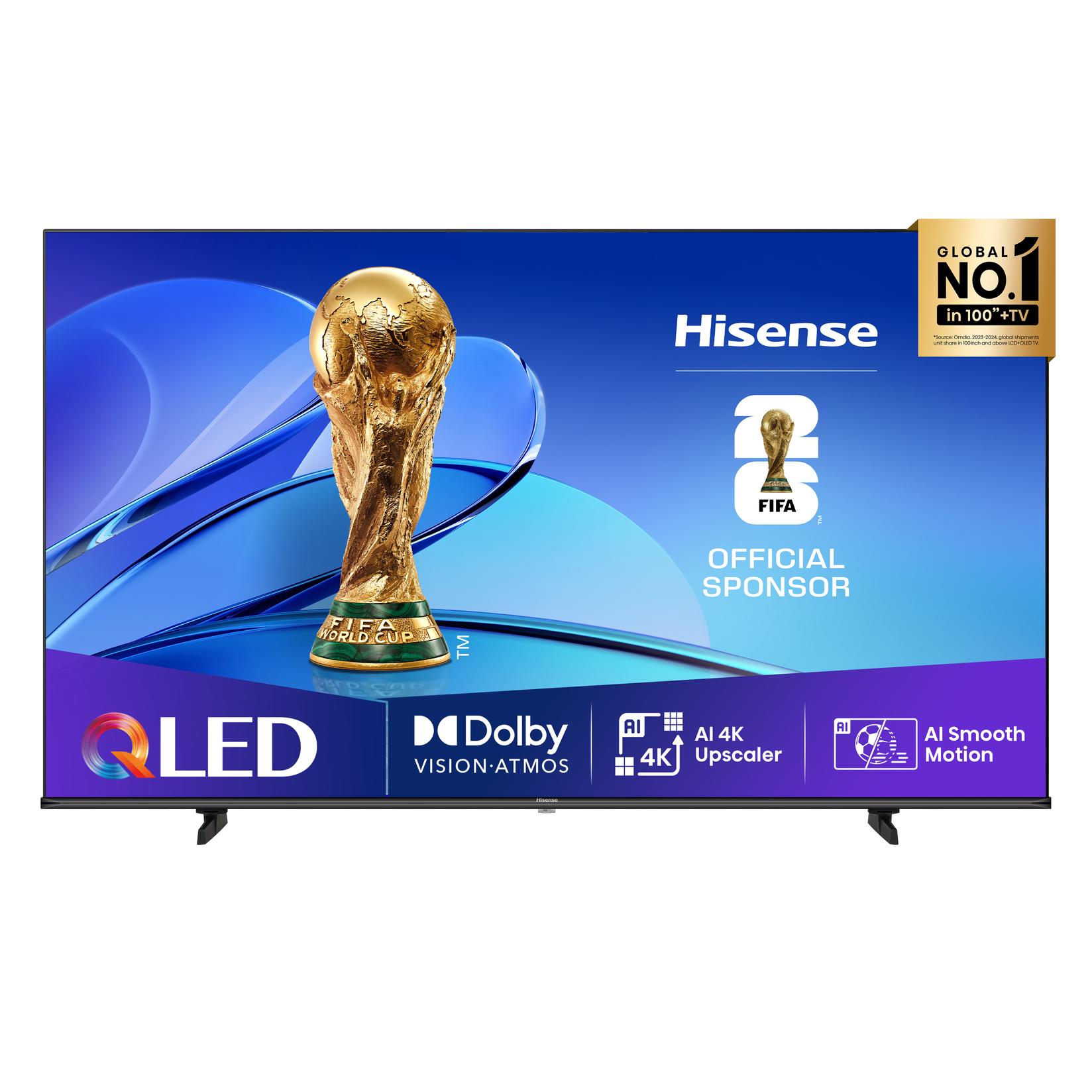 Hisense телевизор 75E7Q, 75", QLED, 4K, UHD, паметен телевизор