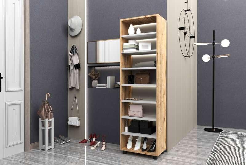 Sitonia Плакар со полици ESTRI - 180 × 30 × 49 см