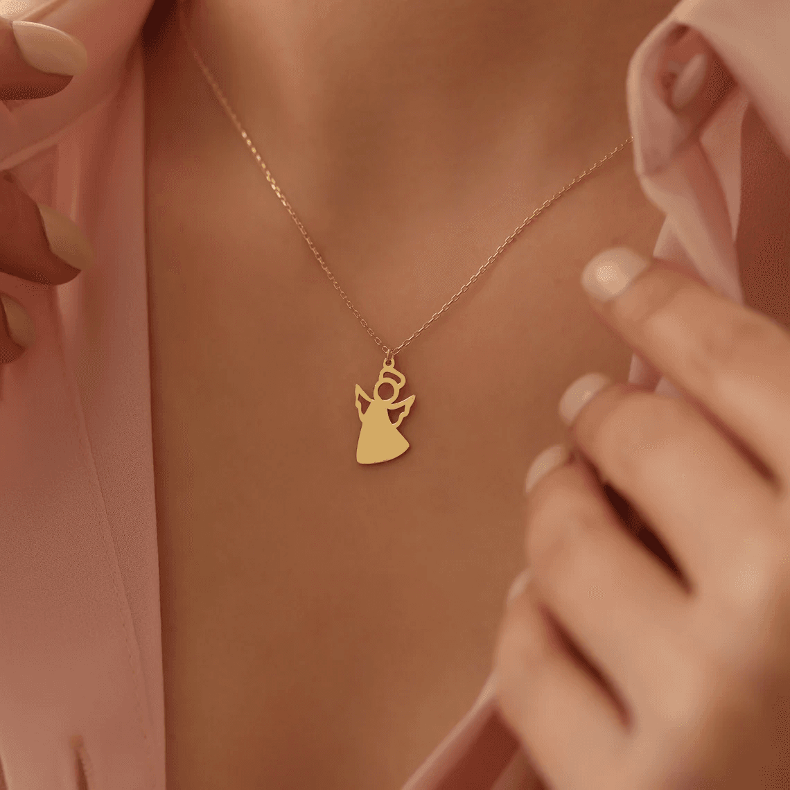 LUXARTO JEWELRY Ланче изработено со ангелче