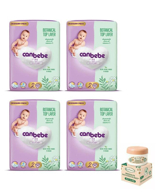 Сет за новороденче - Canbebe 3+1 Пелени (2) + DR. PAVLOVIC Павловичева оригинална маст 100мл