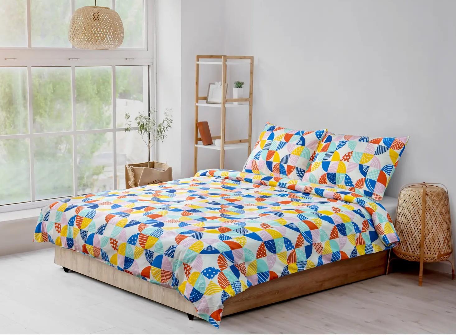 COMODITA HOME Постелнина Spring Nature Agnes двојна, 4 пар.