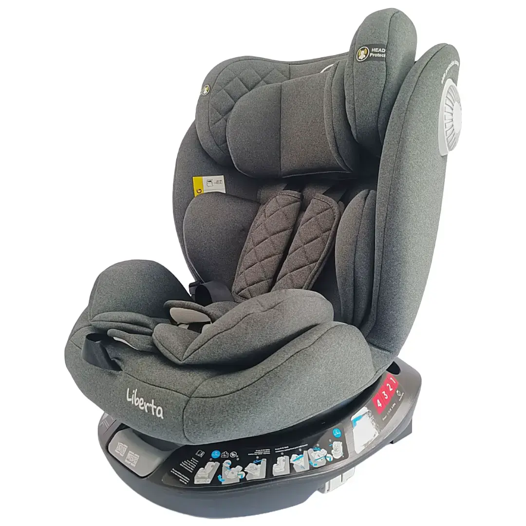 LIBERTA Седиште SIRIUS2 0-36kg 360° ISOFIX Темно сиво