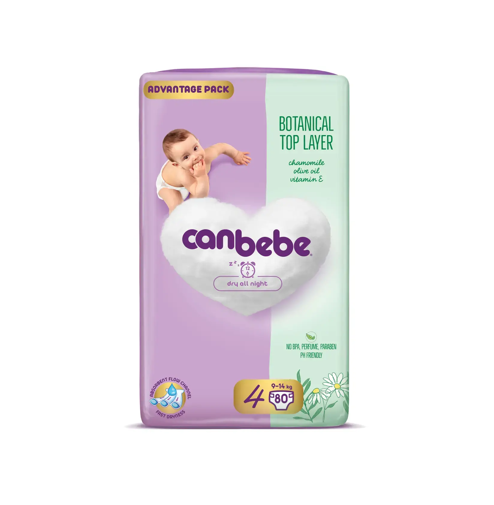 Canbebe Пелени бр.4 / 80/ 9-14 kg