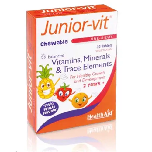 HEALTH AID Таблети Junior Vit, сет 2 x 30 таблети