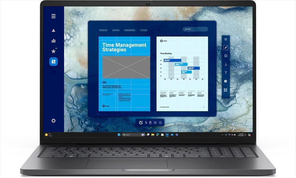 Dell Лаптоп 16" Pro 16 Intel Core 5 120U/16Gb Ram Ddr5 5600Mhz/ 512 Gb Ssd M.2 Nvme/Fullhd+ (16:10) Ips/Bt/Backlit Kb/Thunderbolt 4/Rj45/Pc16250