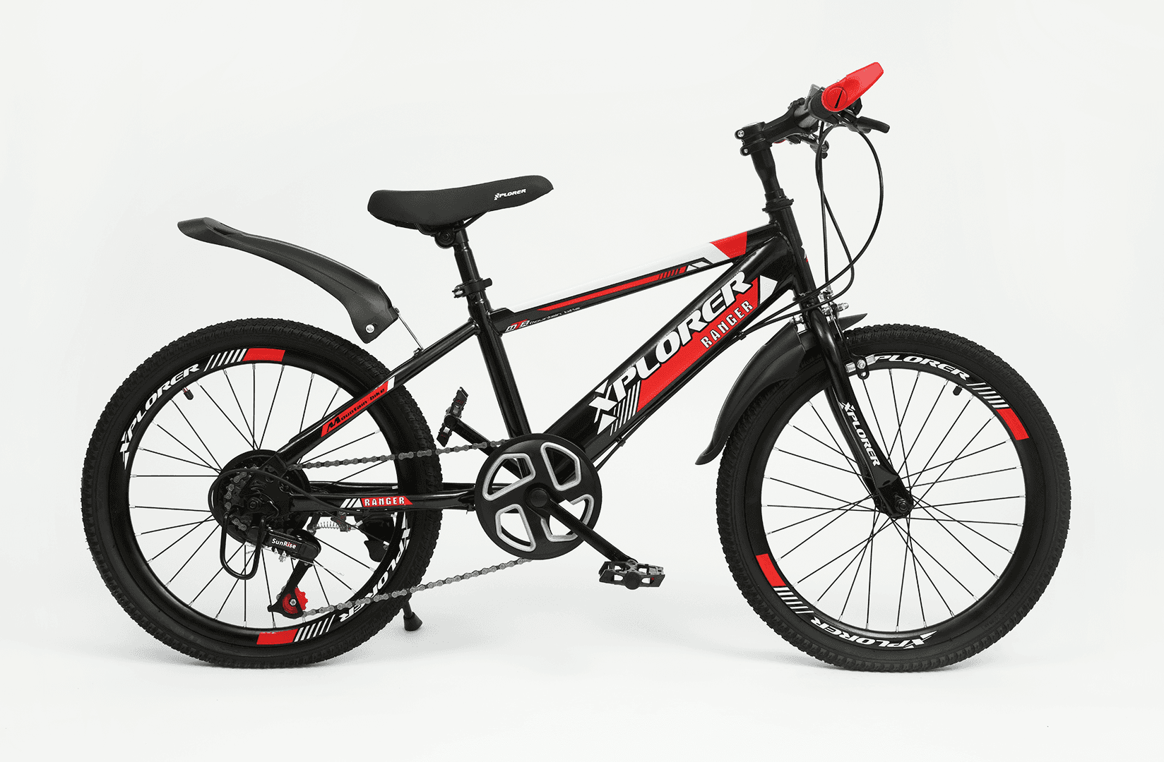 Xplorer Детски велосипед Ranger 20", црно-црвен