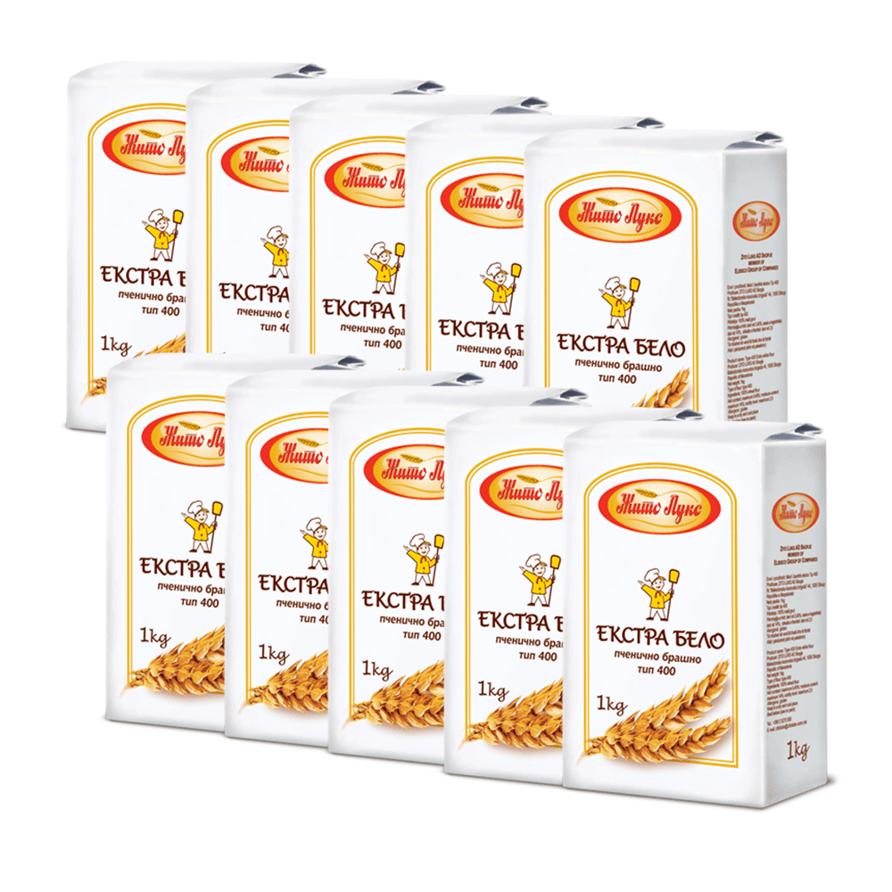 ЖИТО ЛУКС брашно т-400 10*1кг.