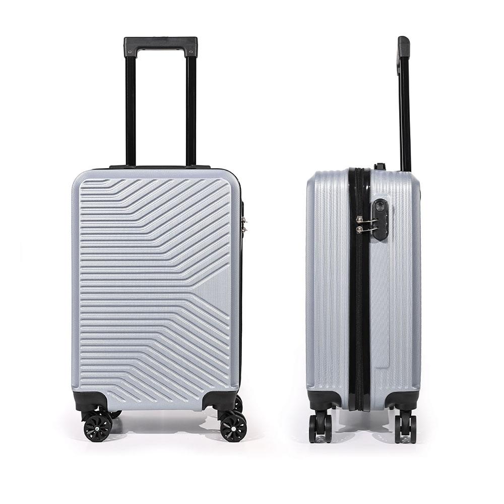 Tripmates Куфер ABS 55×36×23 cm - 360° тркала, сребрена боја