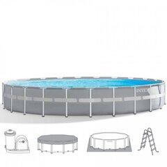 2 thumbnail image for Intex 26756NP Рамка за базен над земја Рамка за базен круг 32695 L сива боја
