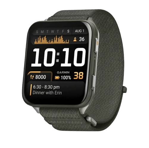 Garmin Venu X1 Black with Moss ComfortFit Nylon Band