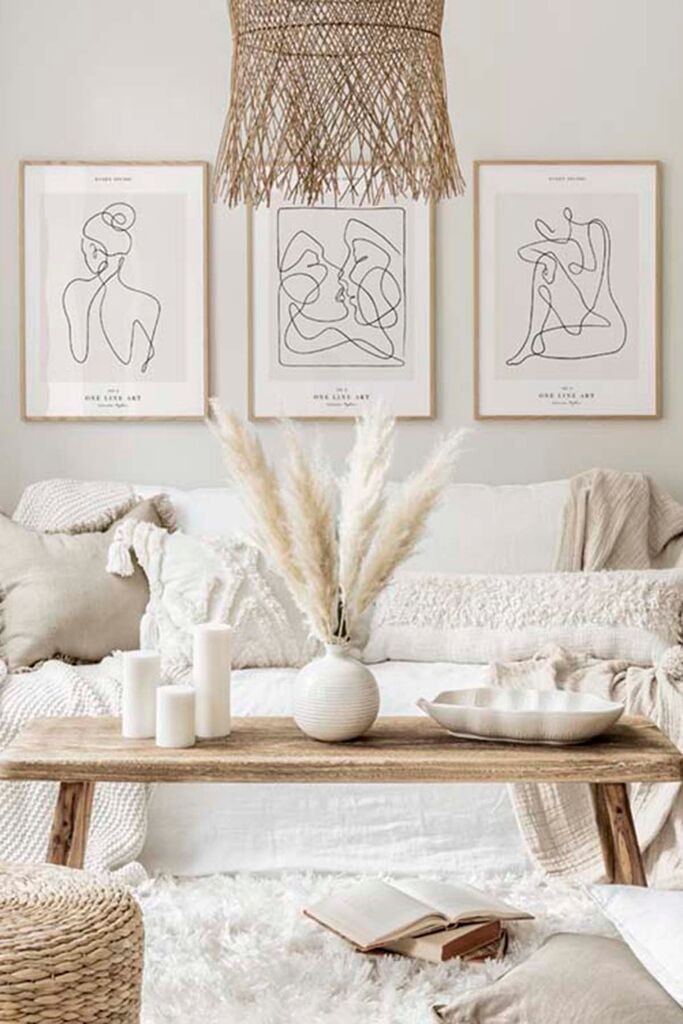 Декоративна слика Wallity Artcerceve13, 33x48 см, 3 дела