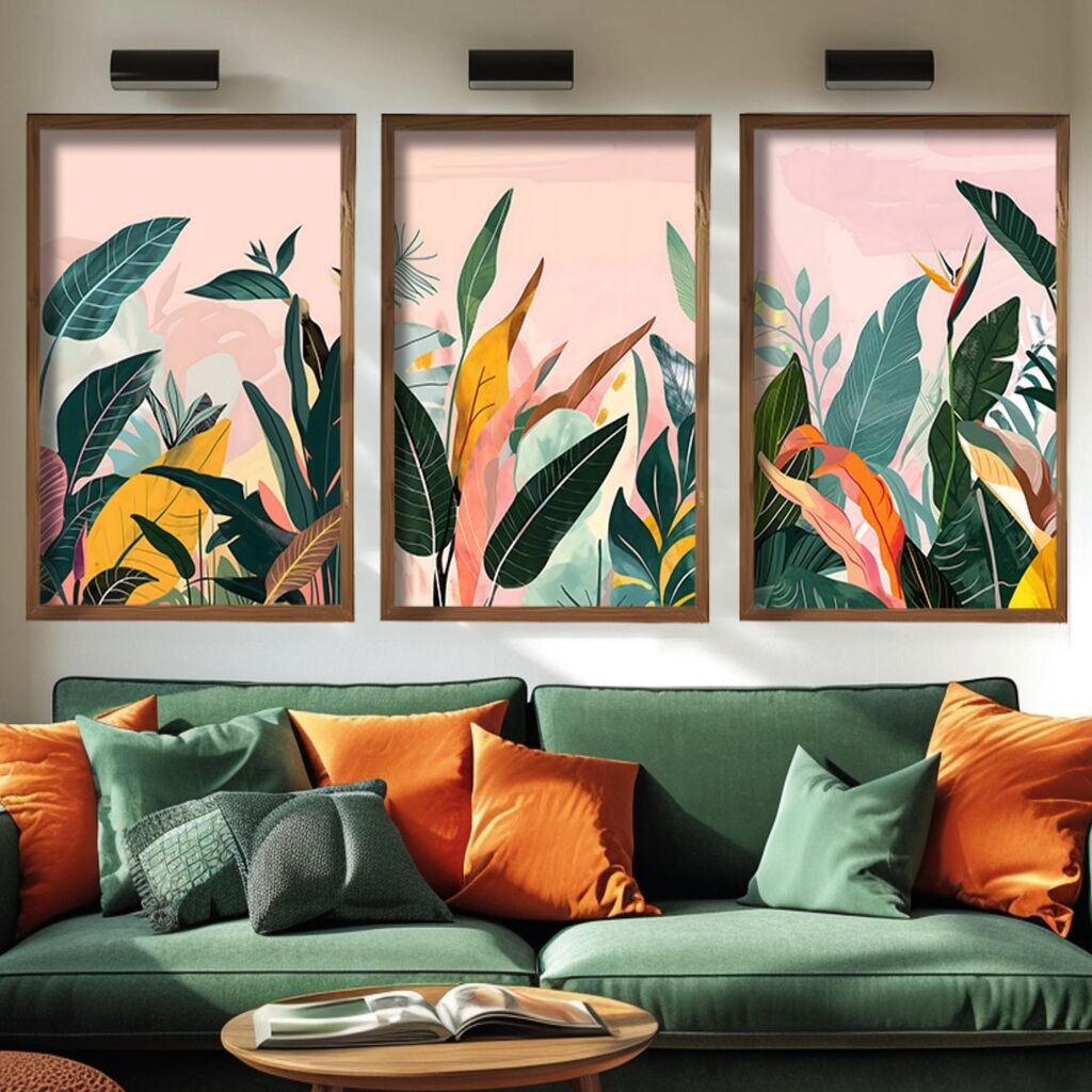 Декоративна слика Wallity GE264-L, 35x47x3.5cm, 3 дела