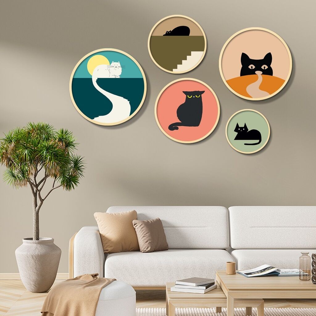 Декоративна слика Wallity Yats-13, 43,5x43,5 см, 5 дела