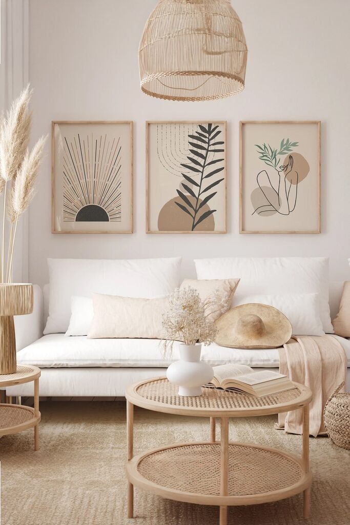 Декоративна слика Wallity 3Dartsohoset18, 33x48 см, 3 дела