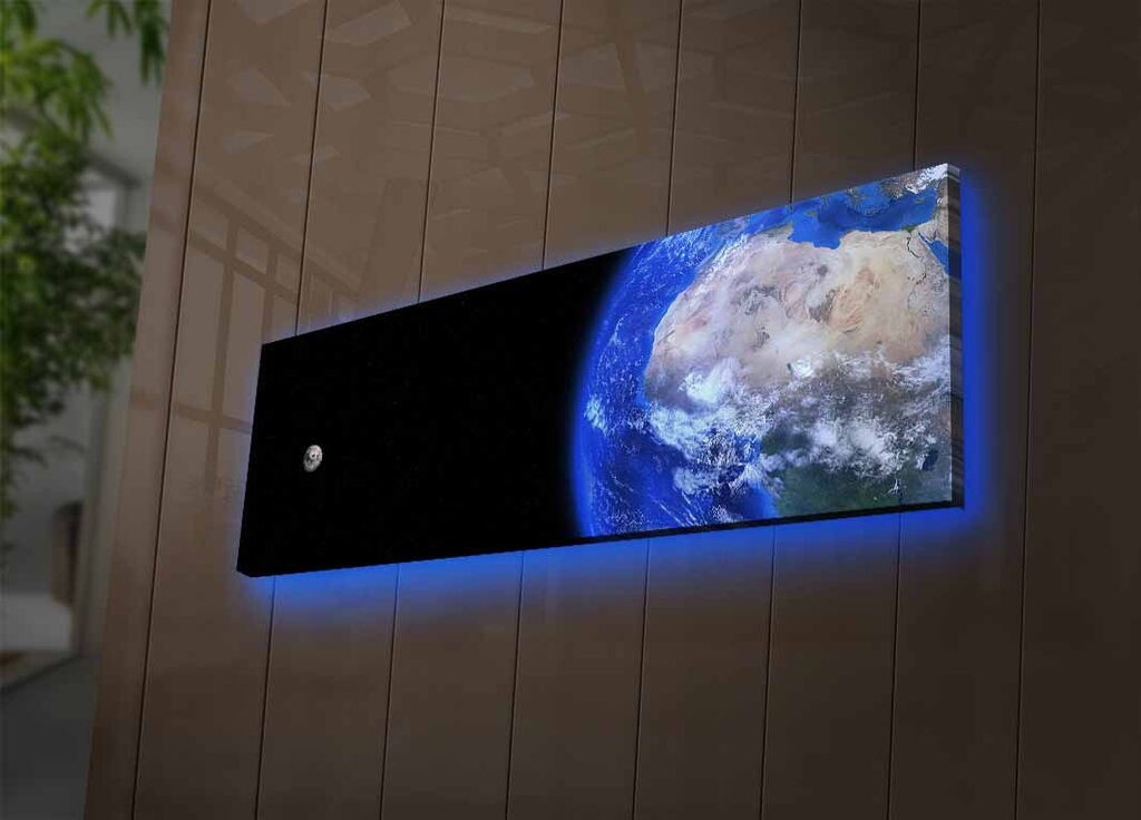 Декоративна LED слика Wallity 3090NASA-004, 30x90 см
