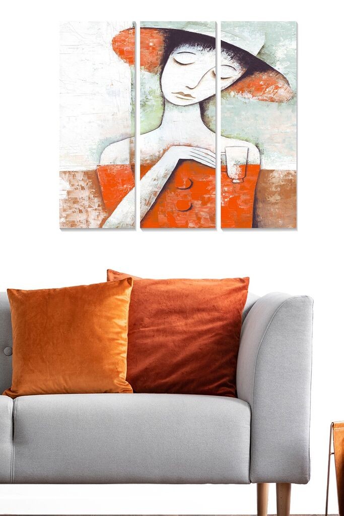 Декоративна боја Wallity MDF22796416, 70x50 см, 3 дела