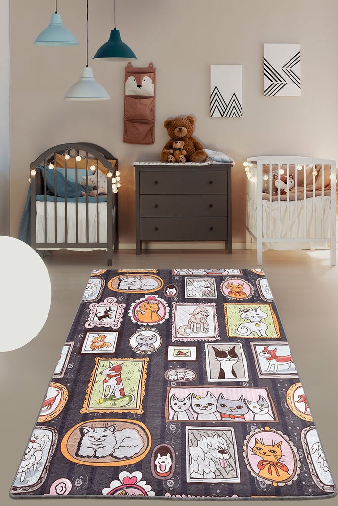 Рамка за тепих Conceptum Hypnose Мачки и кучиња, 80x150 см, шарена