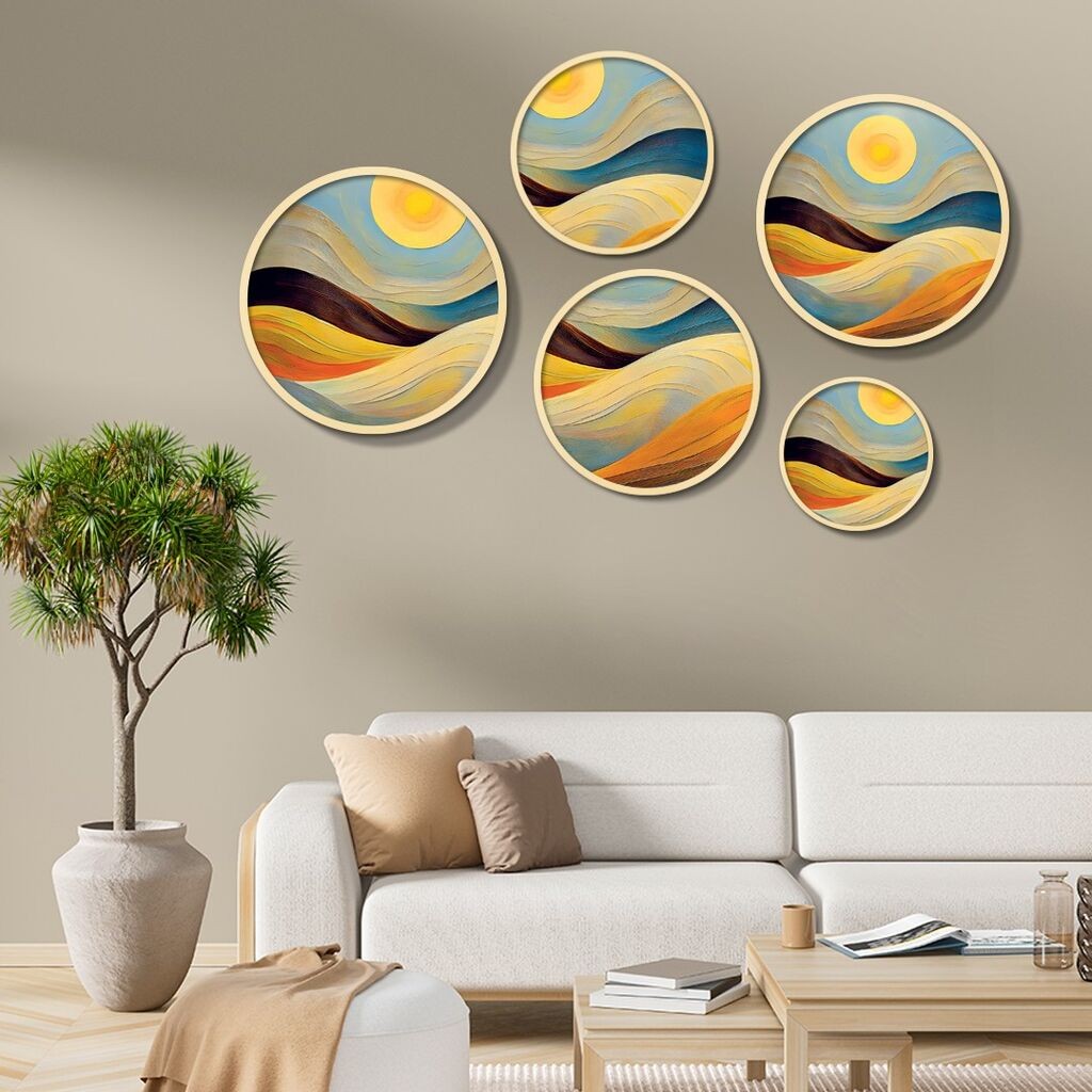 Декоративна слика Wallity Yats-18, 43,5x43,5 см, 5 дела