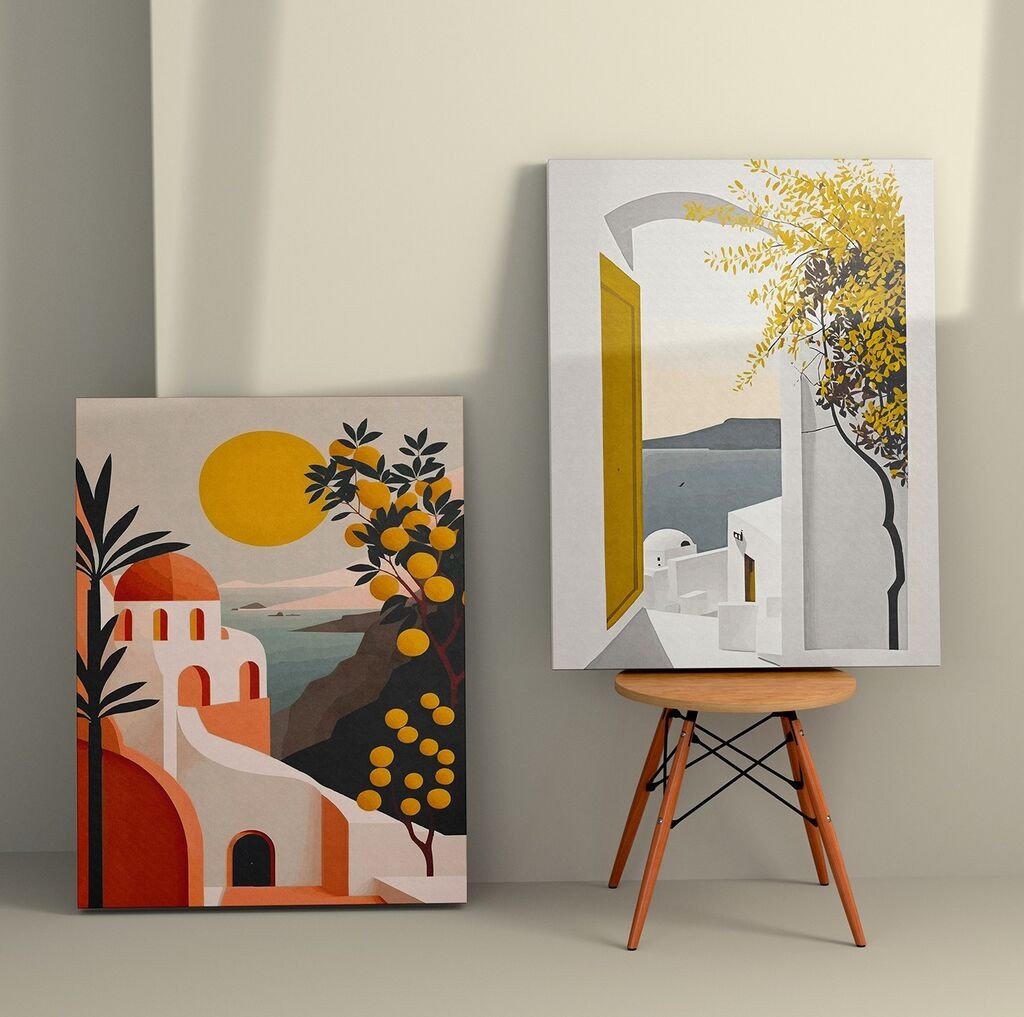 Декоративна слика Wallity 2KNV4328, 70x100 см, 2 дела