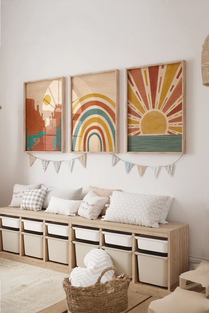 Декоративна слика Wallity 3Dartsohoset8, 33x48 см, 3 дела