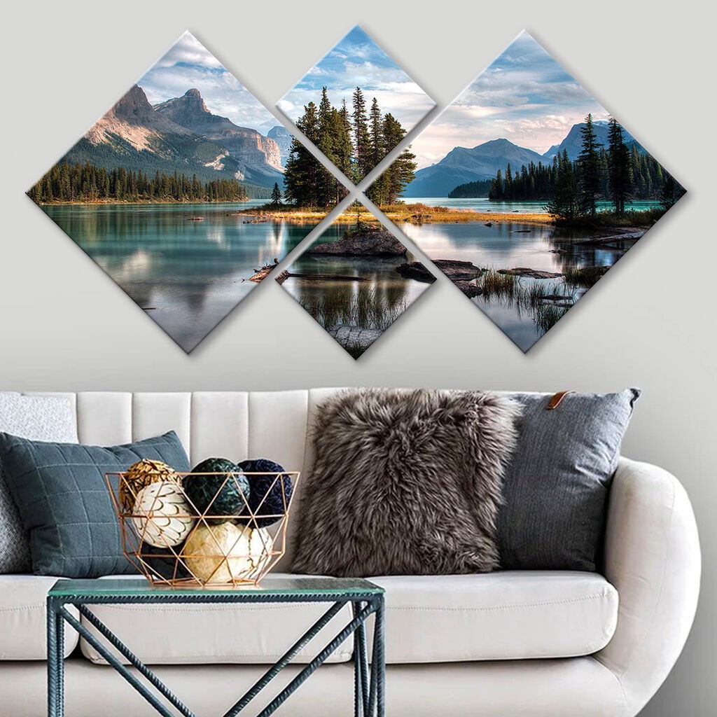 Декоративна слика Wallity 4MDF1286770756, 60x115 см, 4 дела