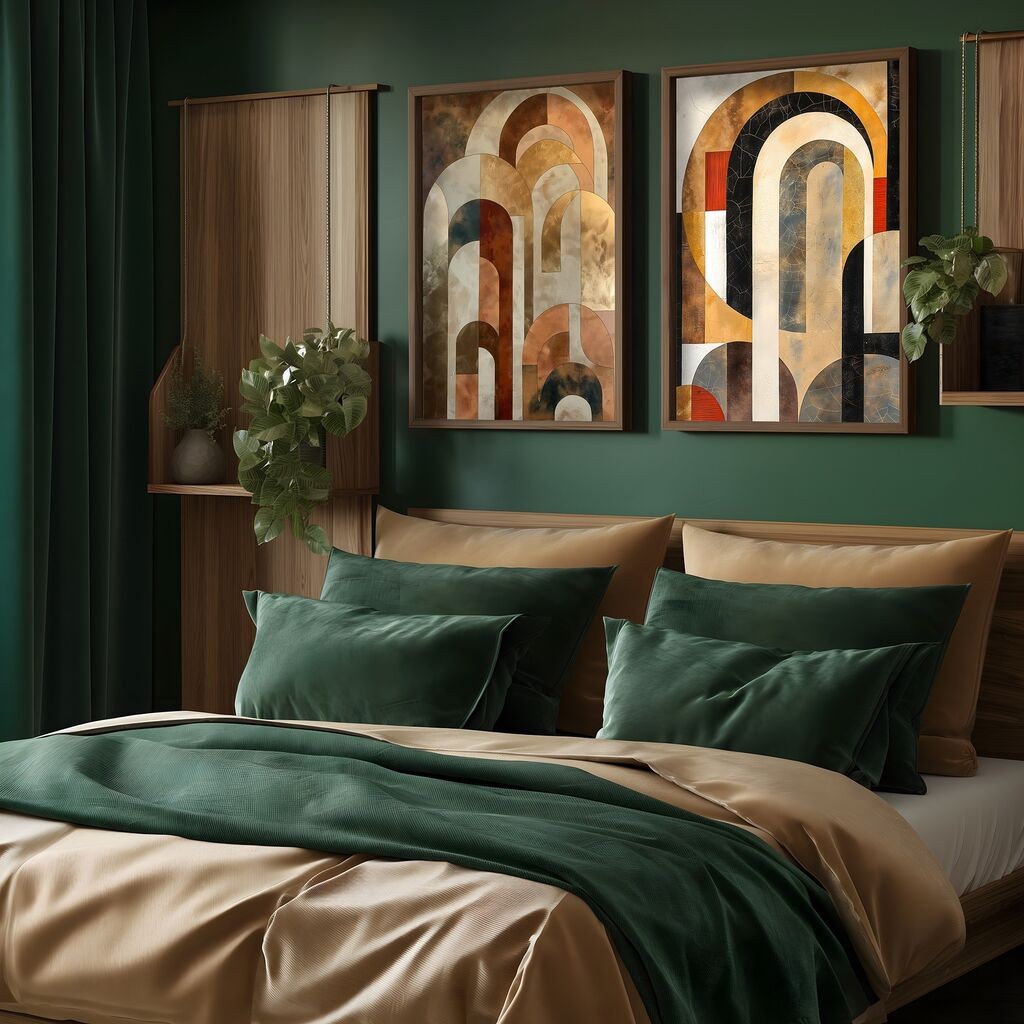 Wallity Декоративна слика HUM104, 50x70x3.5cm, 2 дела