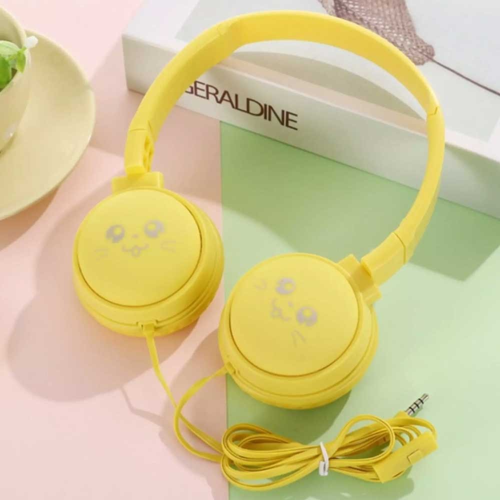 Жичени слушалки - Extra bass - J18 - Жолта