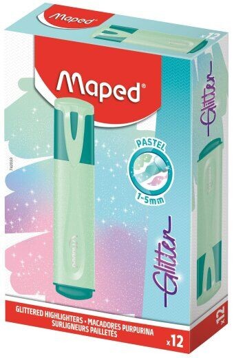 Сјаен маркер Maped, зелен