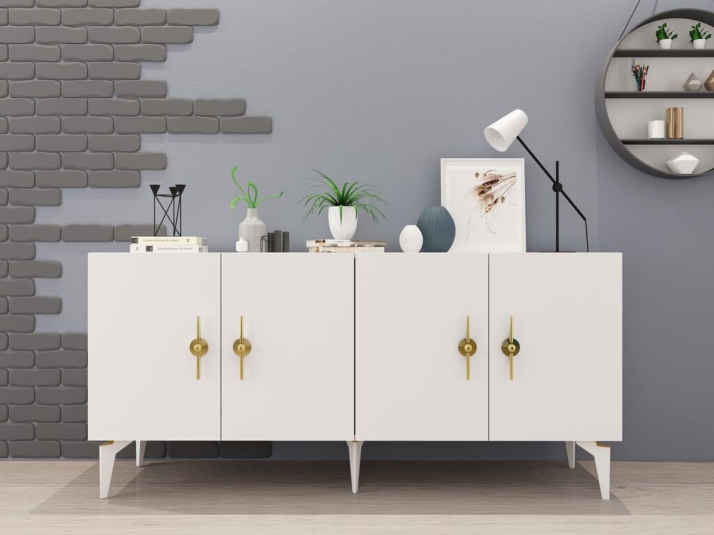 Комода Hanah Home Zenit, 150x79x40 см, бела