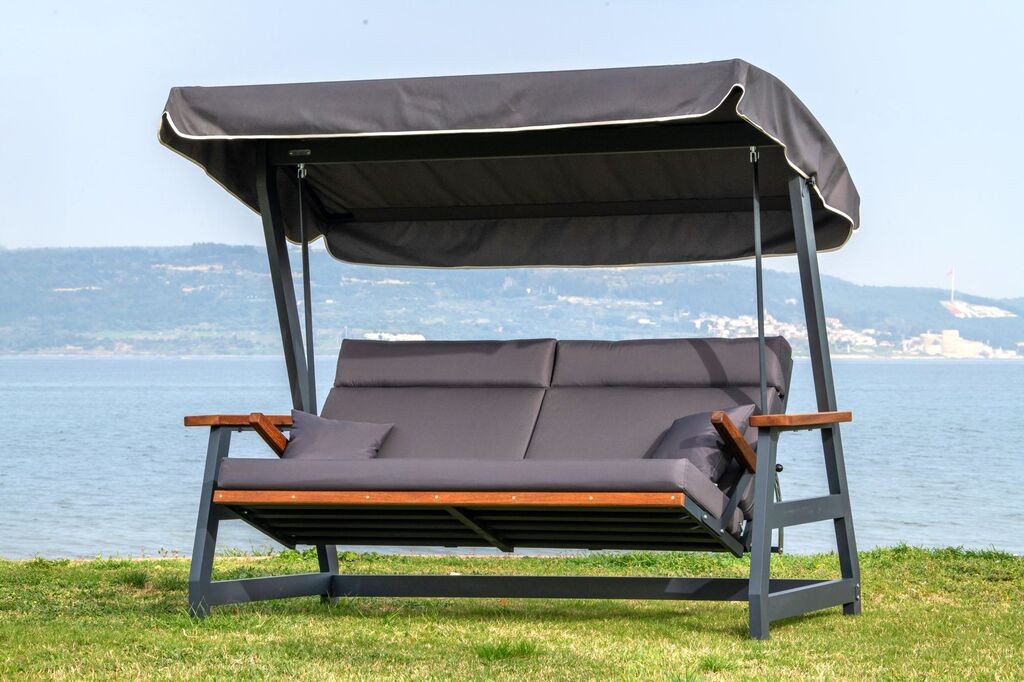 Лулашка за градина Hanah Home Nova 2400, 190x226x122 см, антрацит