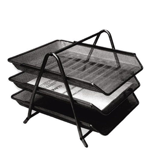 Optima Кади за документи мрежа 3/1 црни 22663ц