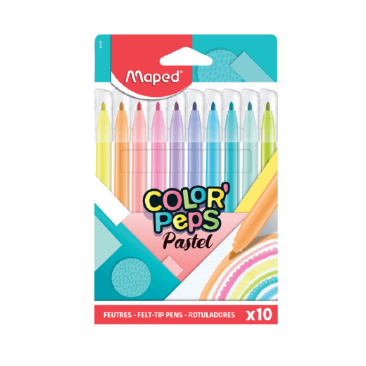 Maped Фломастери /10 пастел 845469