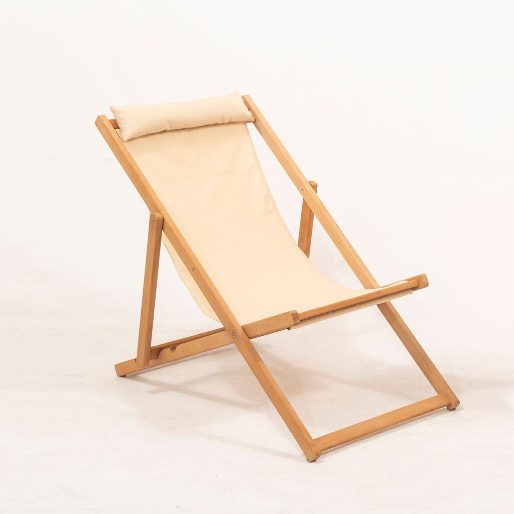 Градинарска столица Hanah Home MYN04, 59x90x44 см, крем боја