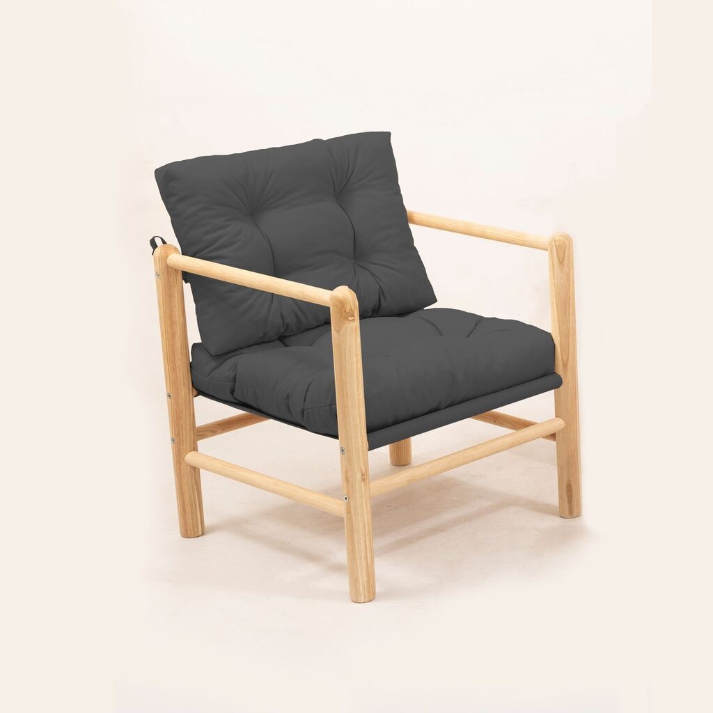 Фотелја Hanah Home Garden MYG03, 51x86x51 см, Антрацит