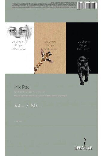 Creative Блок микс A4 60 листа 75328