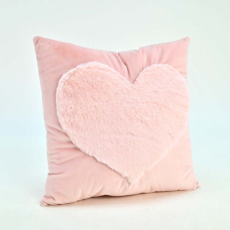 AMEK Декоративно Перниче со Срце - Беж, 38×38 cm