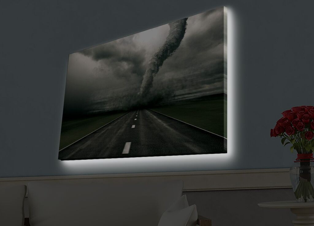 Wallity Слика Cosmic Blue Eye, 66x99 cm