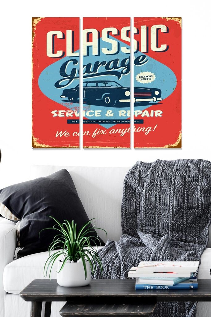 Wallity Сет Слики MDF2719614, 3 Дела