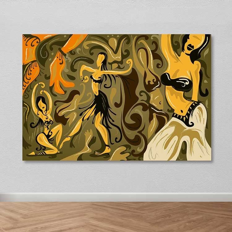 Wallity Сет Слики MDF2964826, 3 Дела