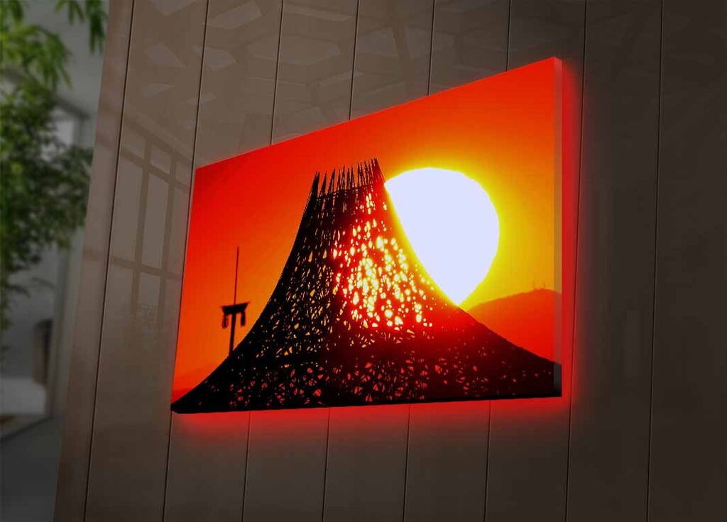 Wallity Слика со LED Осветлување ABD-010, 45x70 cm