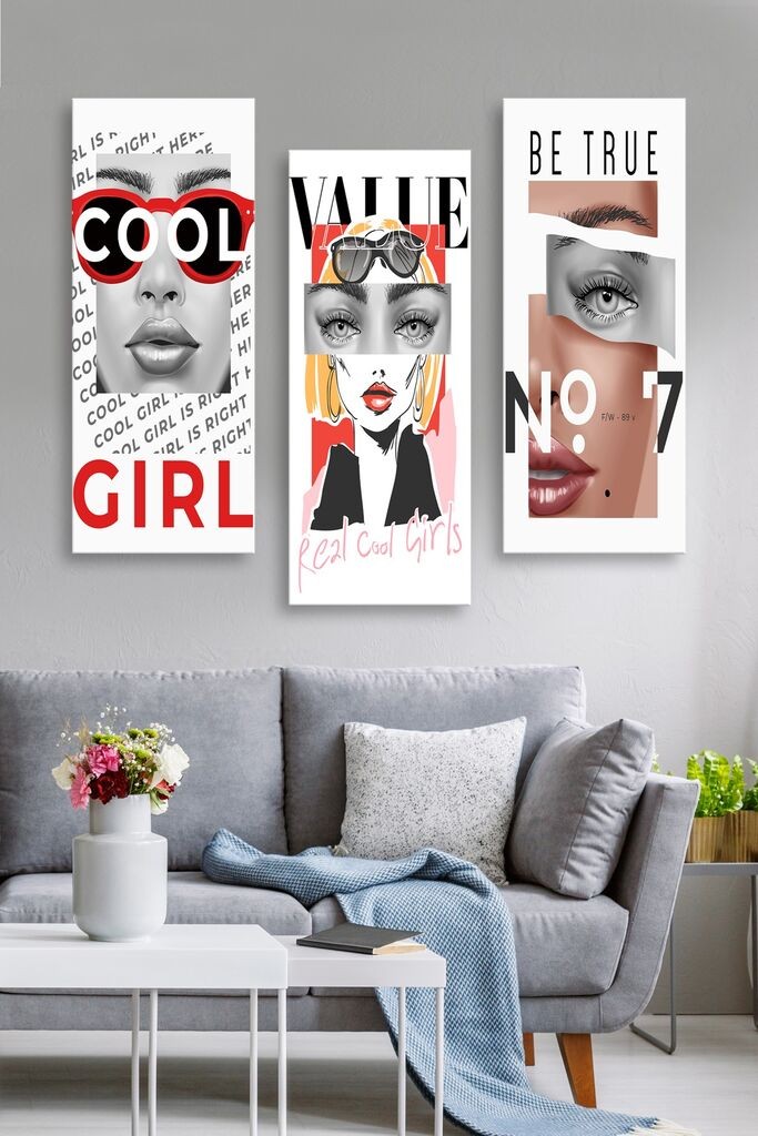 Wallity Сет Слики MDF2561397, 3 Дела